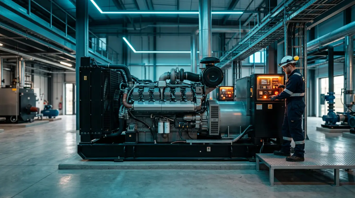 Técnico em manutenção preditiva checando